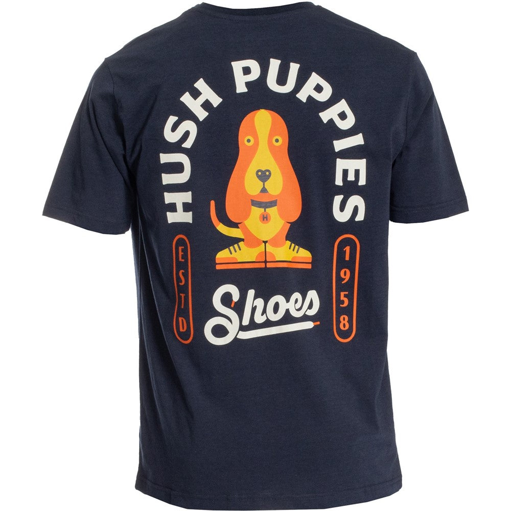 Tee Shirts Blue Hush Puppies Mens Modern Basset Tee