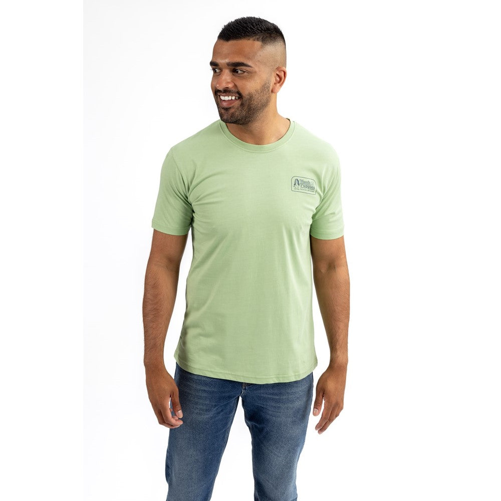 Tee Shirts Green Hush Puppies Mens Retro Basset Tee