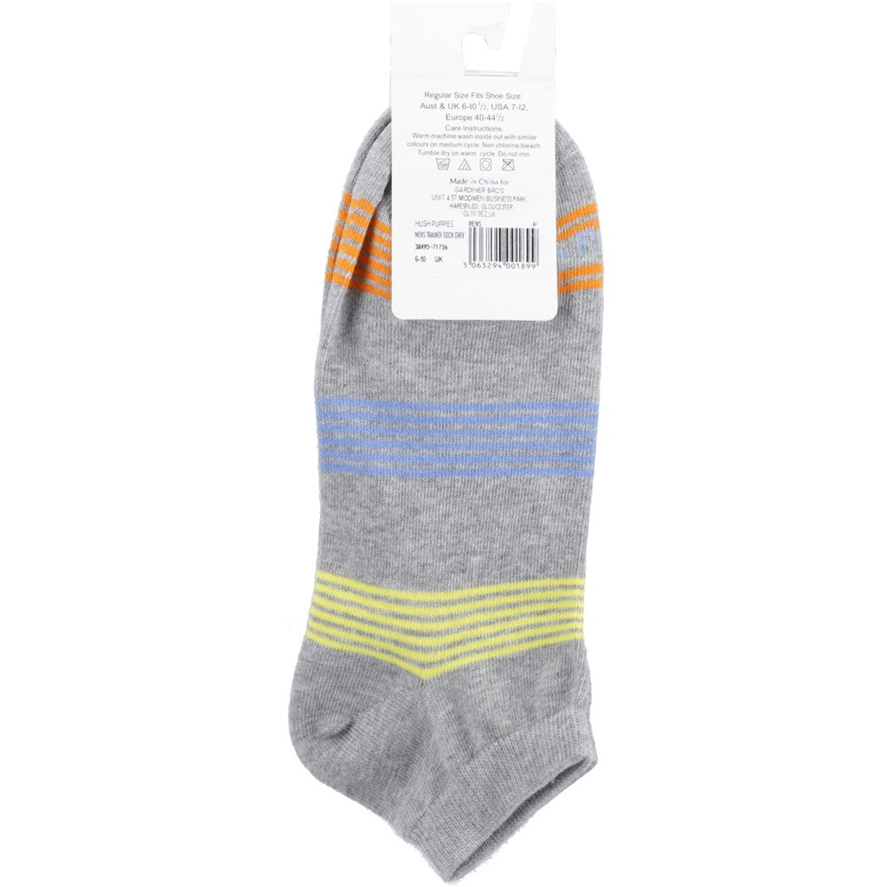 Socks Grey Hush Puppies MENS TRAINER SOCKS 6-11