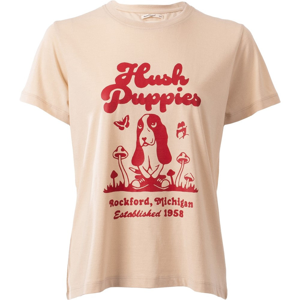 Tee Shirts White /Red Hush Puppies HP Basset Tee