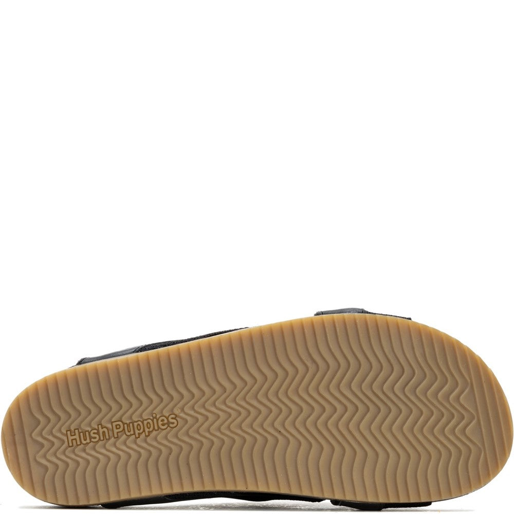 Sandal Mens Summer Black Hush Puppies Merritt Slide Sandal