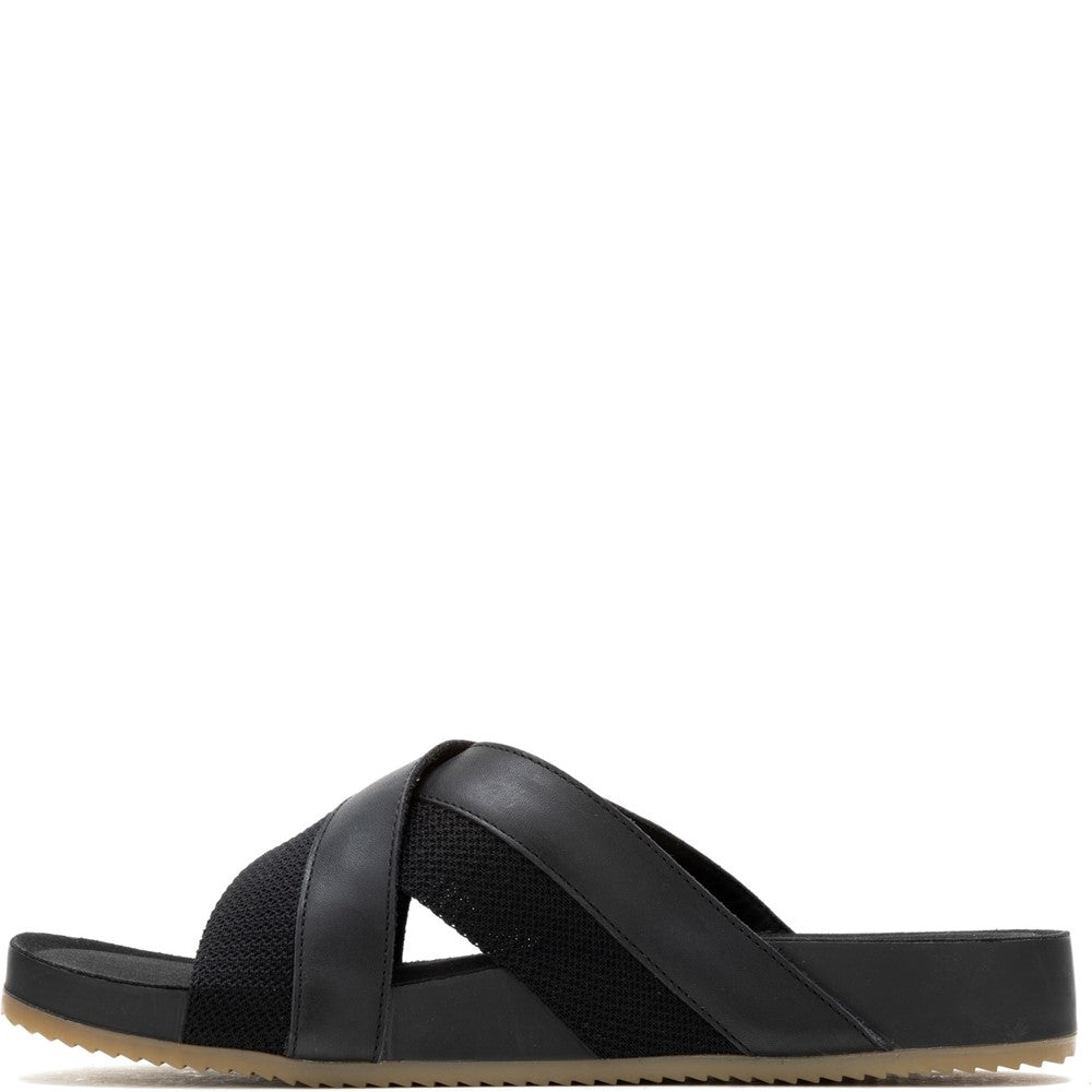 Sandal Mens Summer Black Hush Puppies Merritt Slide Sandal