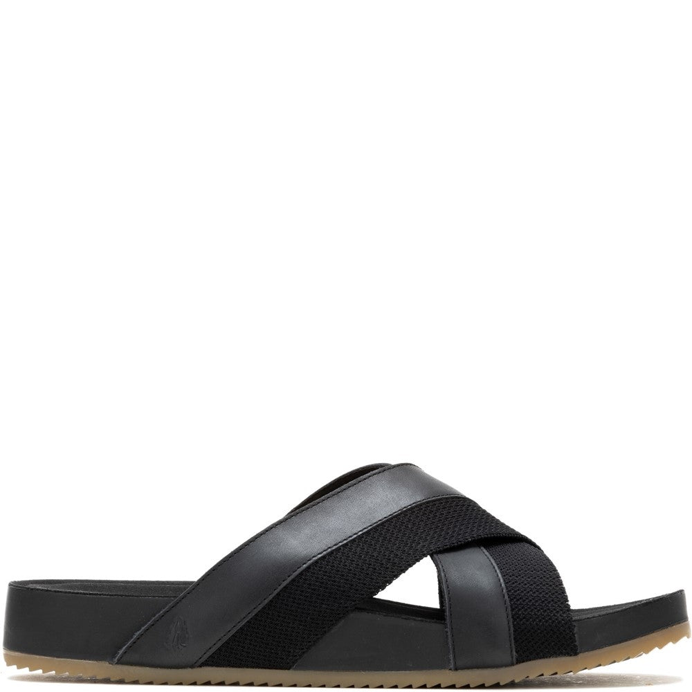 Sandal Mens Summer Black Hush Puppies Merritt Slide Sandal