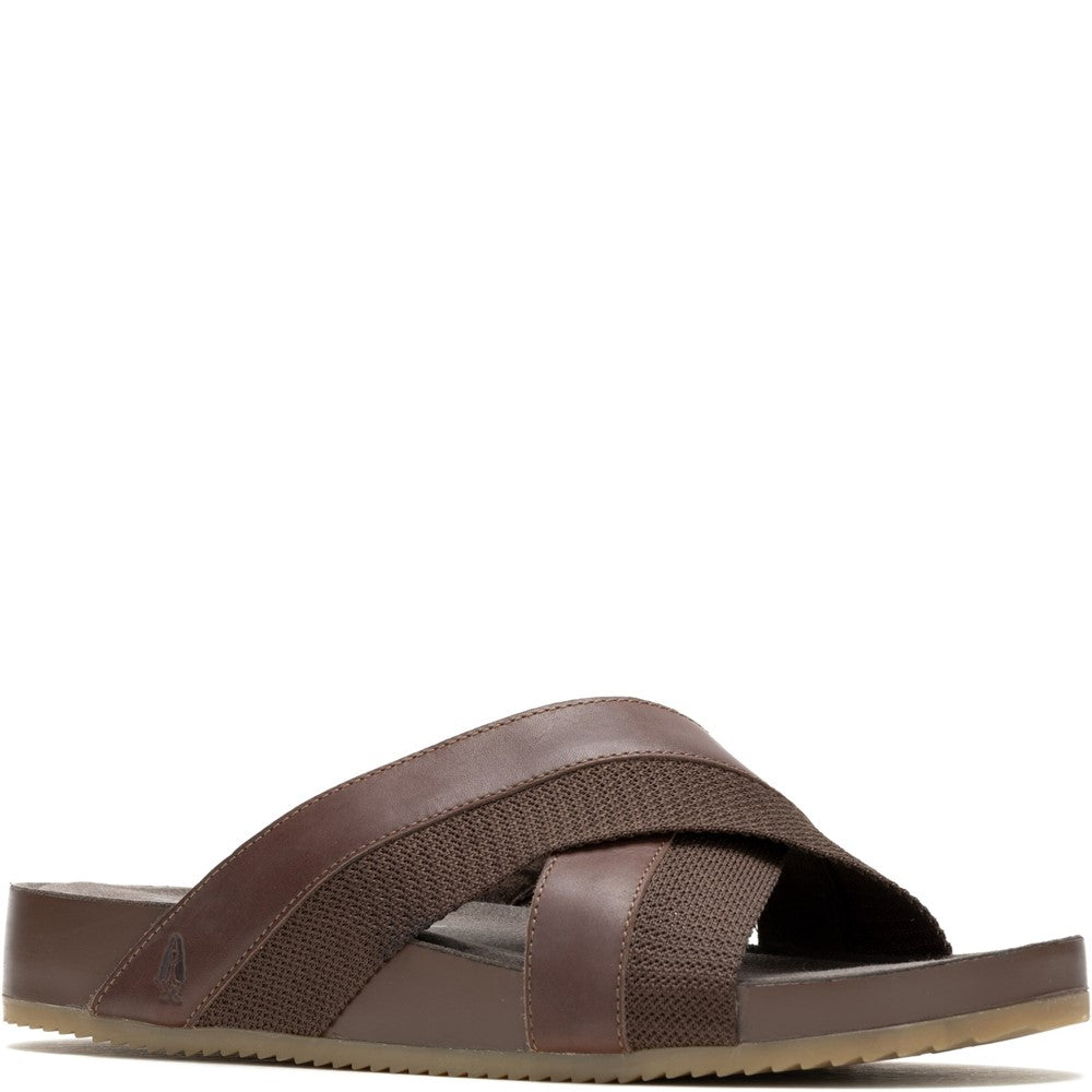 Sandal Mens Summer Brown Hush Puppies Merritt Slide Sandal