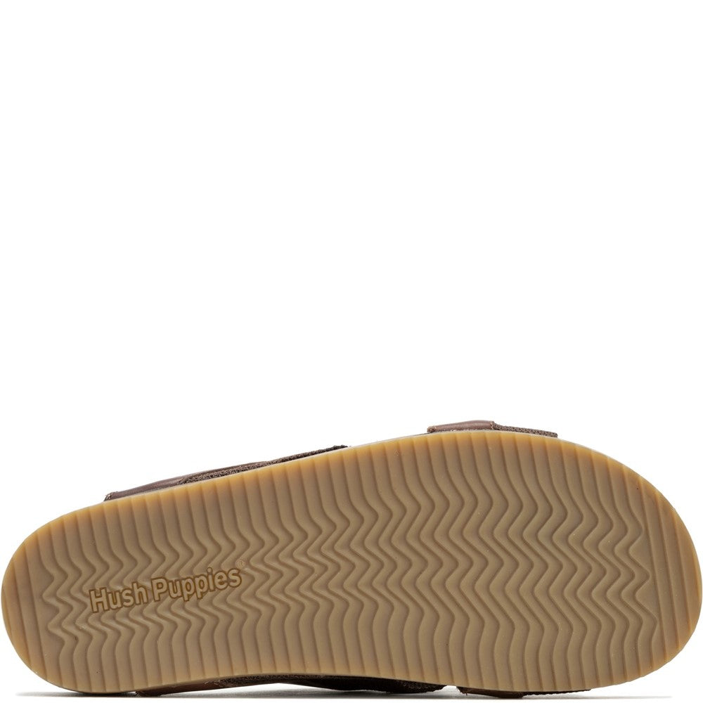 Sandal Mens Summer Brown Hush Puppies Merritt Slide Sandal