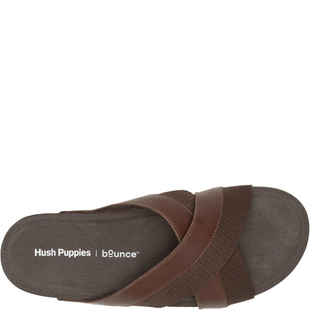 Sandal Mens Summer Brown Hush Puppies Merritt Slide Sandal