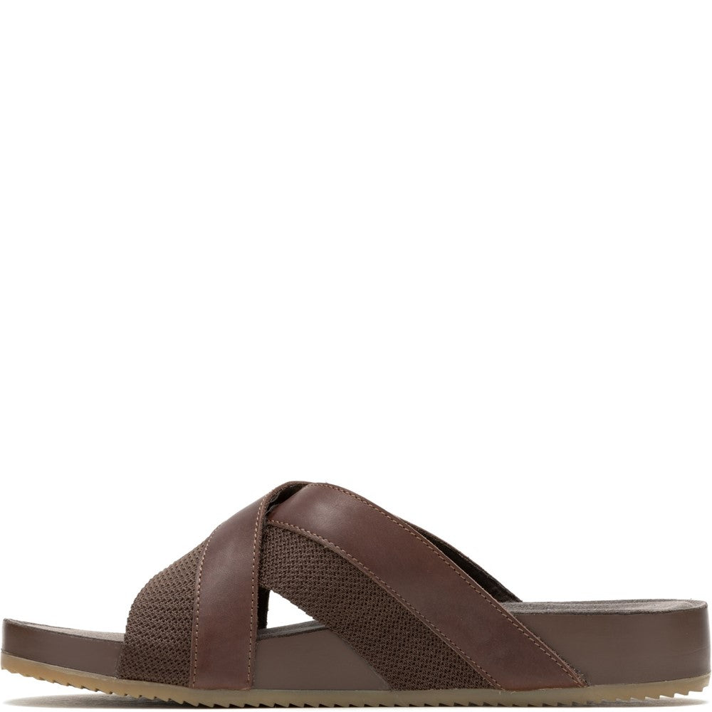Sandal Mens Summer Brown Hush Puppies Merritt Slide Sandal