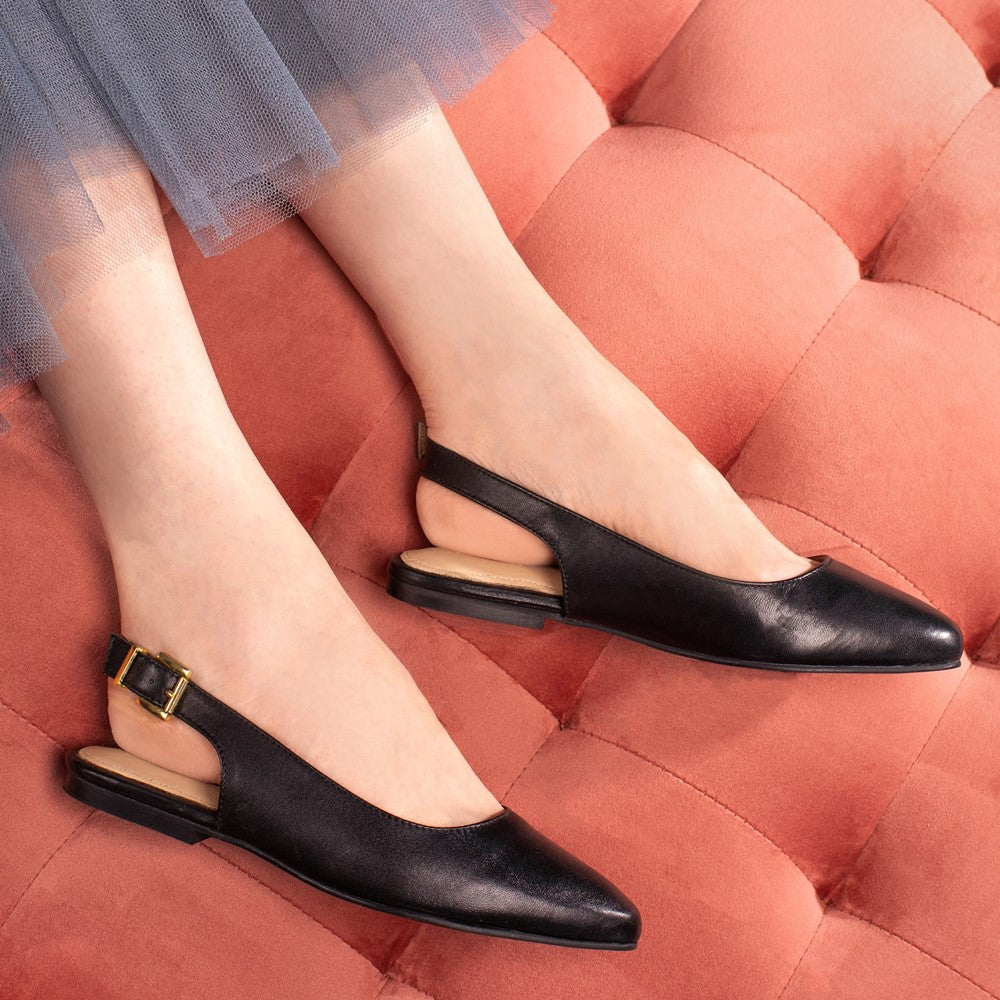 Ballerinas Black Hush Puppies Demi Slingback Ballerina
