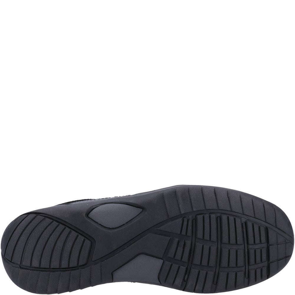 Mens Classic Slip On Shoes Black Hush Puppies Donald Slip On Shoe