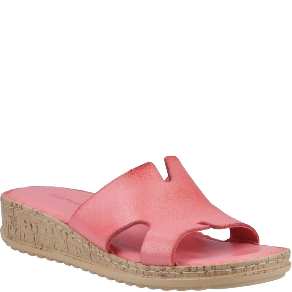 Womens Hush Puppies Red Eloise Mule Sandal Hush Puppies UK