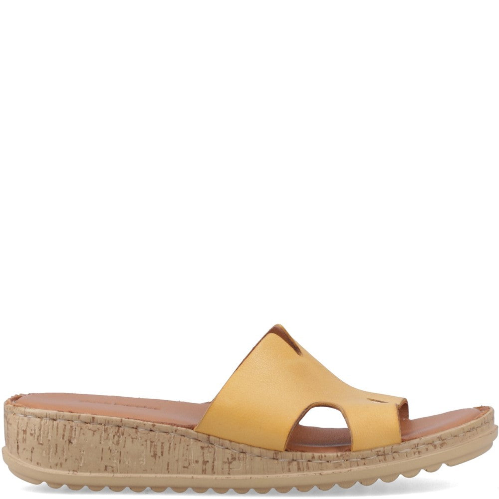 Sandal Ladies Summer Mustard Hush Puppies Eloise Mule Sandal