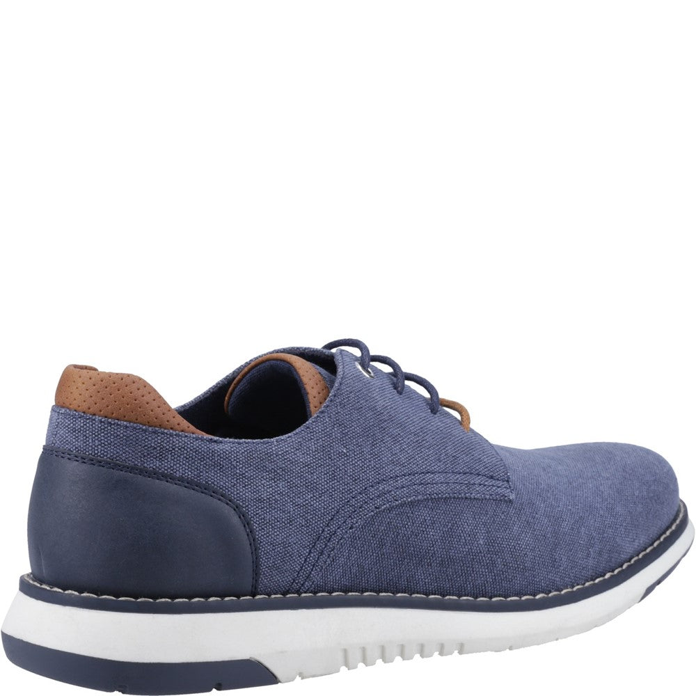 Lace Mens Summer Navy Hush Puppies Bruce Lace Up Shoe