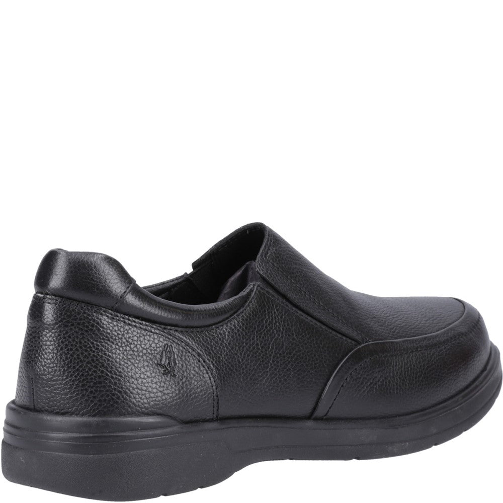 Mens Classic Slip On Shoes Black Hush Puppies Matthew Slip On Shoe