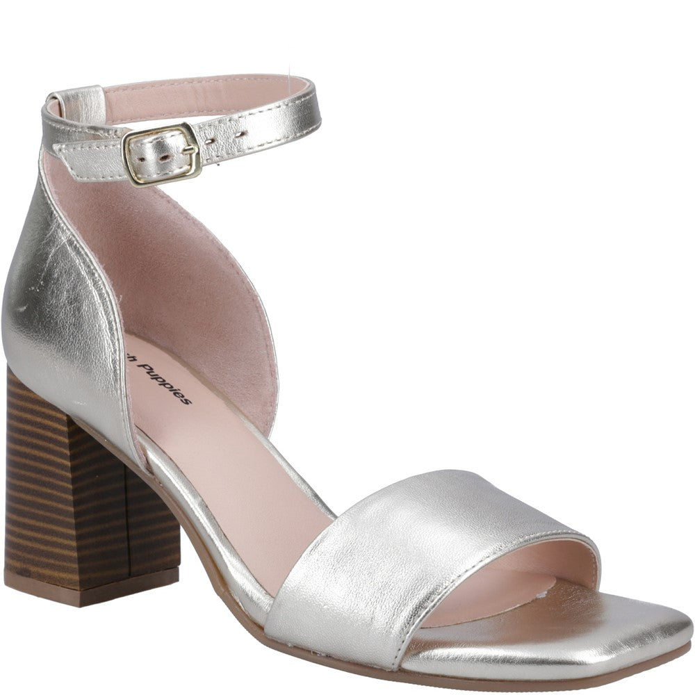 Ladies Heeled Sandals Gold Hush Puppies Kelsey Heeled Sandal
