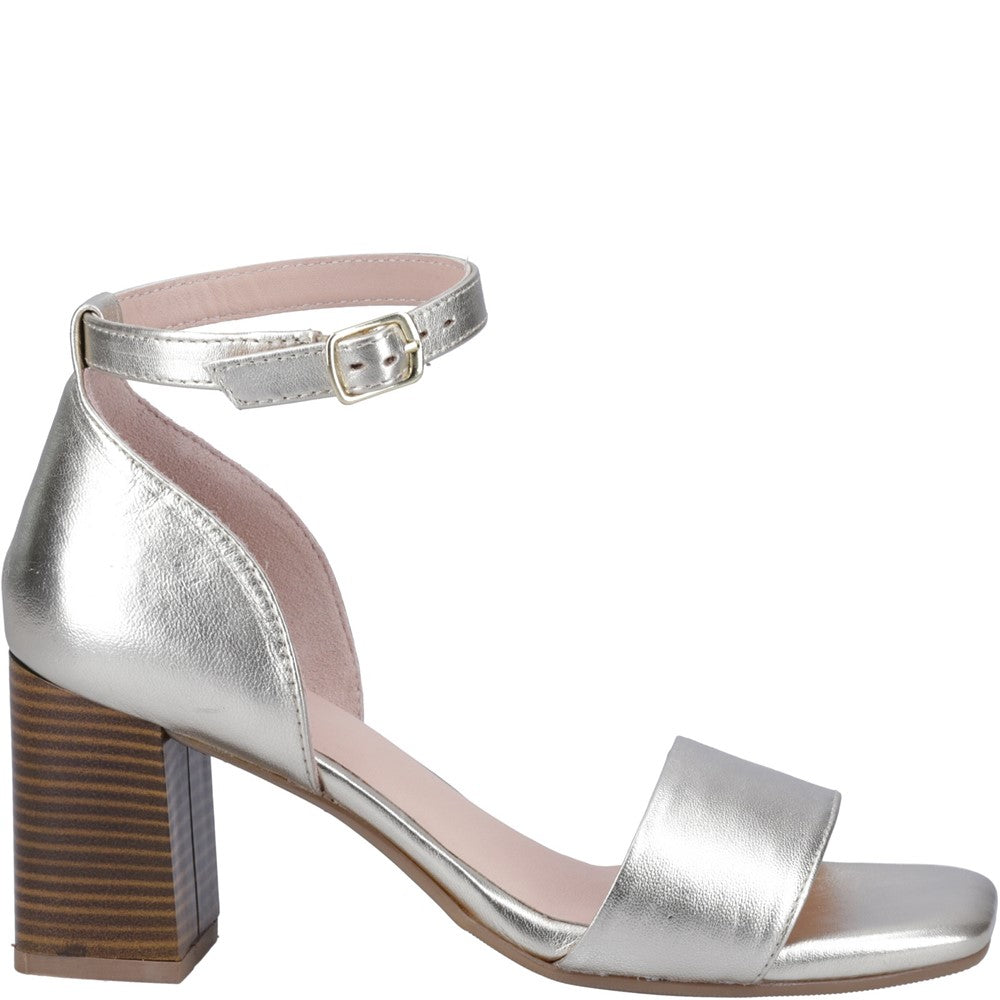 Ladies Heeled Sandals Gold Hush Puppies Kelsey Heeled Sandal