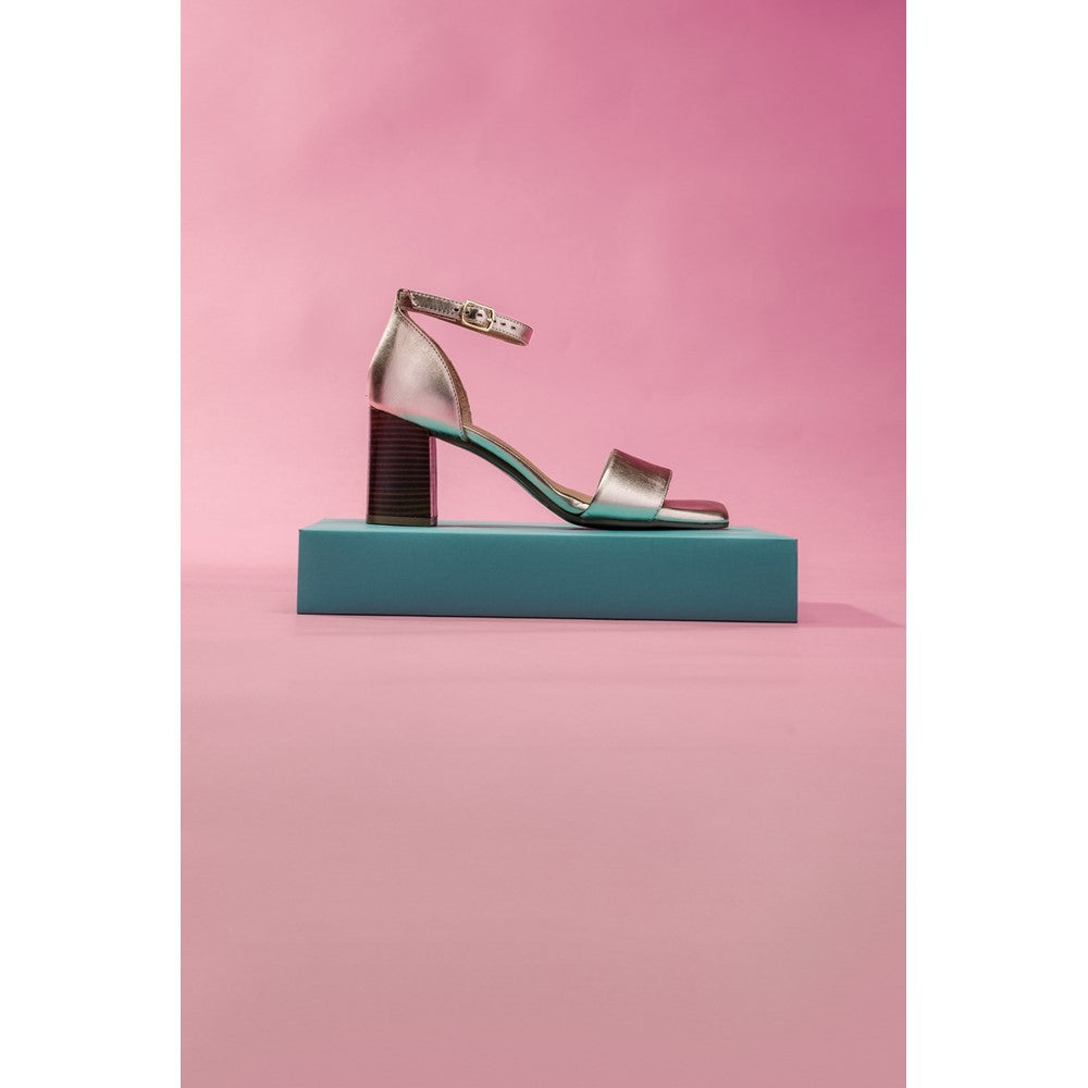 Ladies Heeled Sandals Gold Hush Puppies Kelsey Heeled Sandal