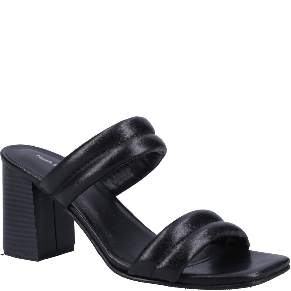 Ladies Heeled Sandals Black Hush Puppies Katie Heeled Sandal
