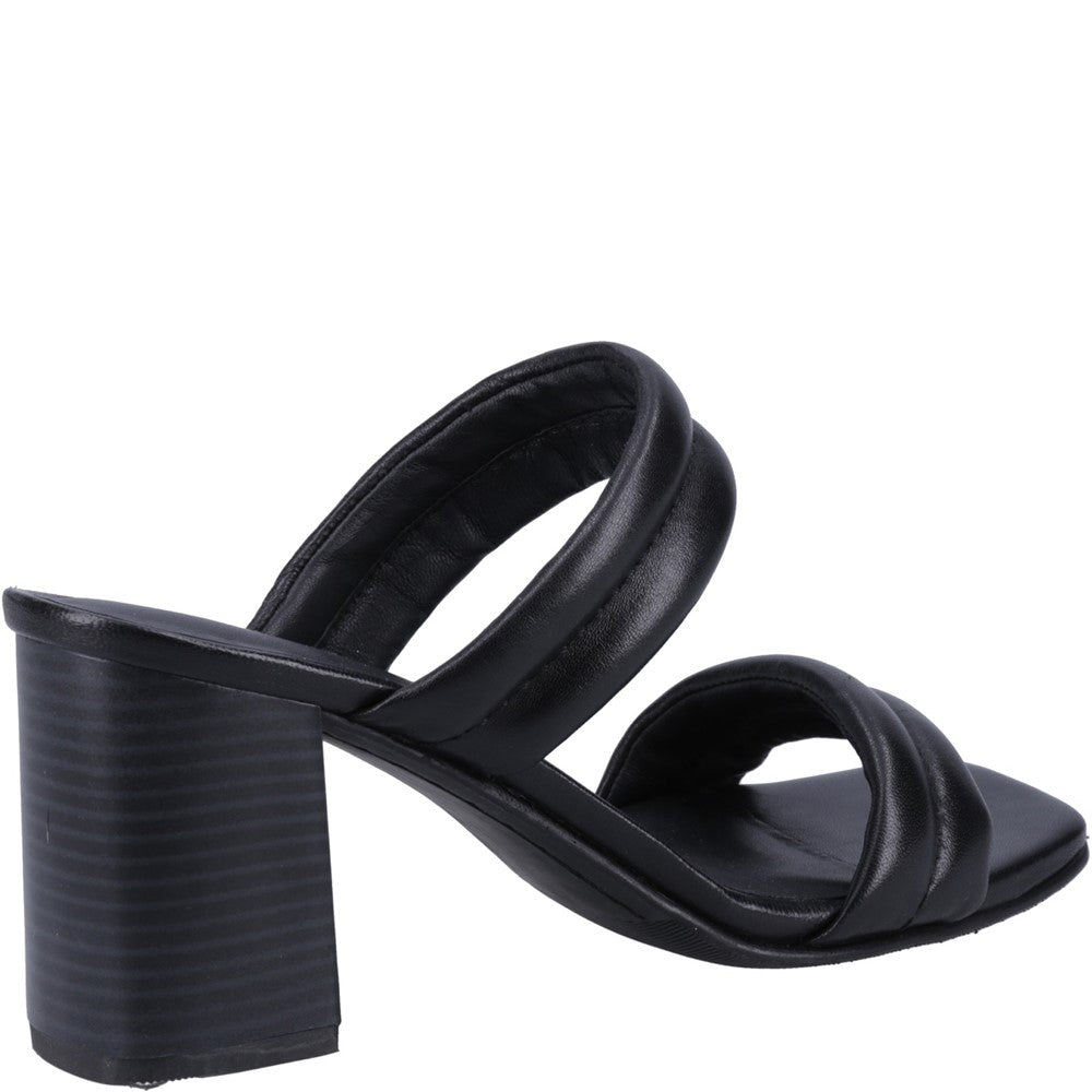 Ladies Heeled Sandals Black Hush Puppies Katie Heeled Sandal