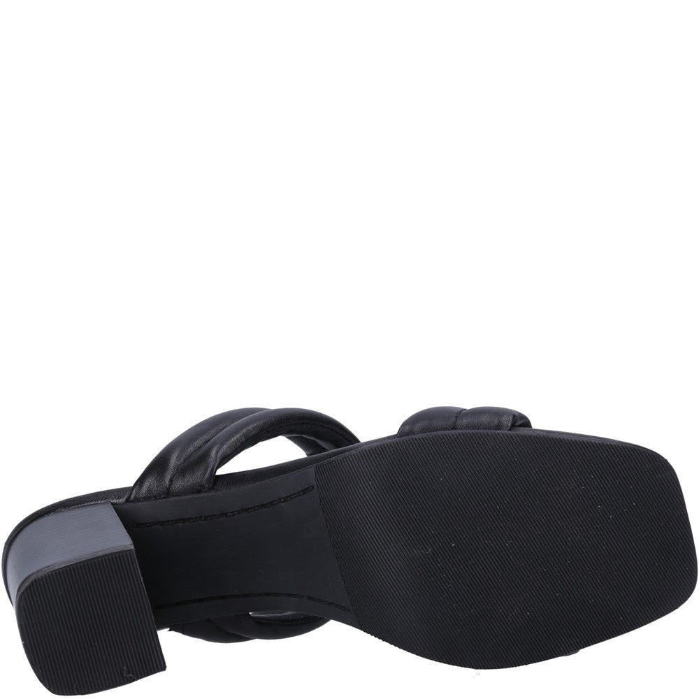 Ladies Heeled Sandals Black Hush Puppies Katie Heeled Sandal