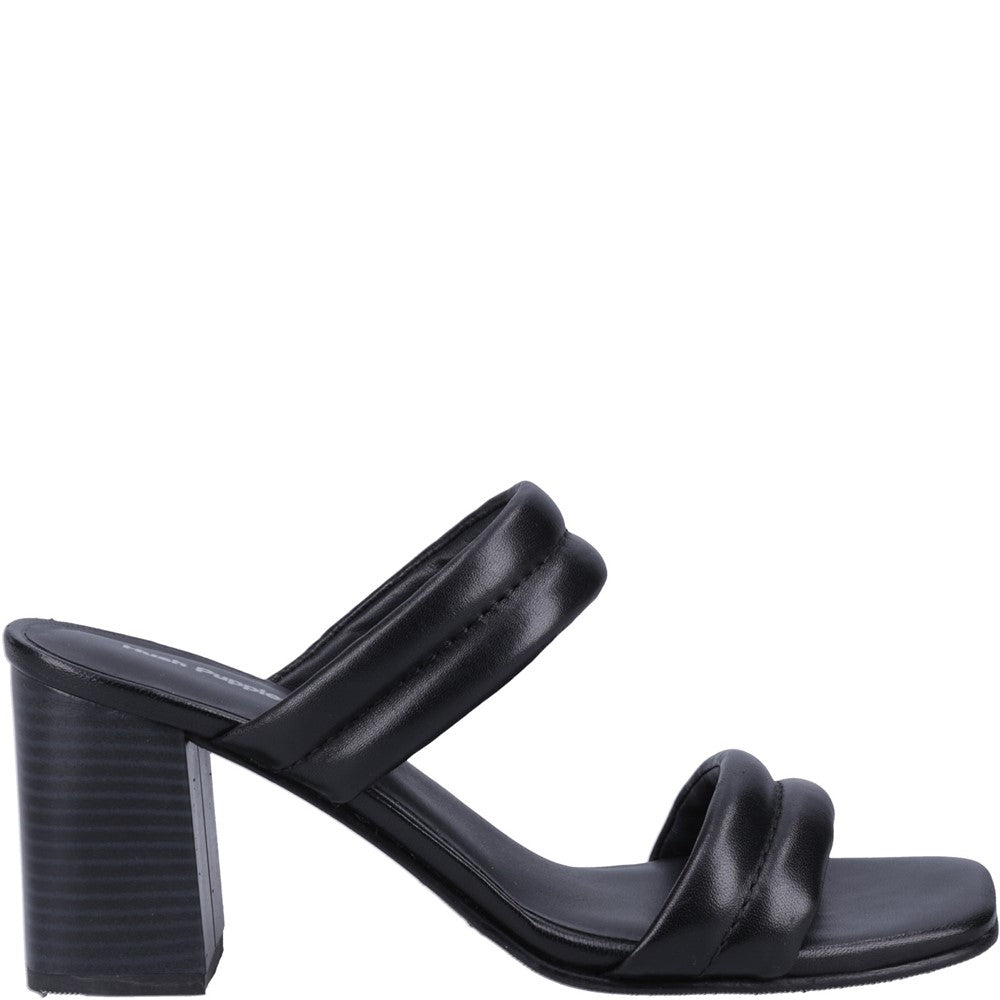 Ladies Heeled Sandals Black Hush Puppies Katie Heeled Sandal