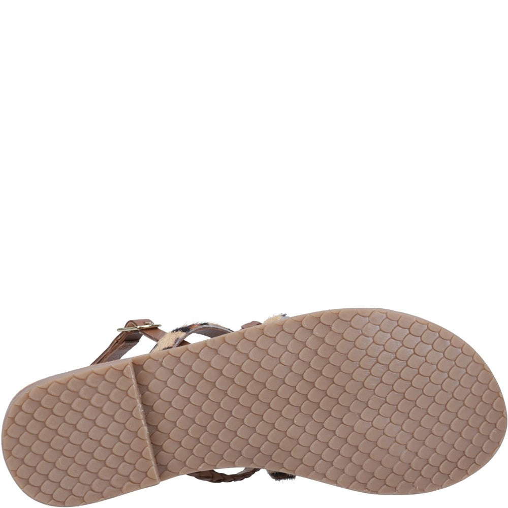 Sandal Ladies Summer Tan Hush Puppies Amanda Strappy Sandal