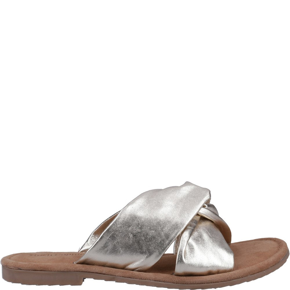 Sandal Ladies Summer Gold Hush Puppies Amy Mule Sandal