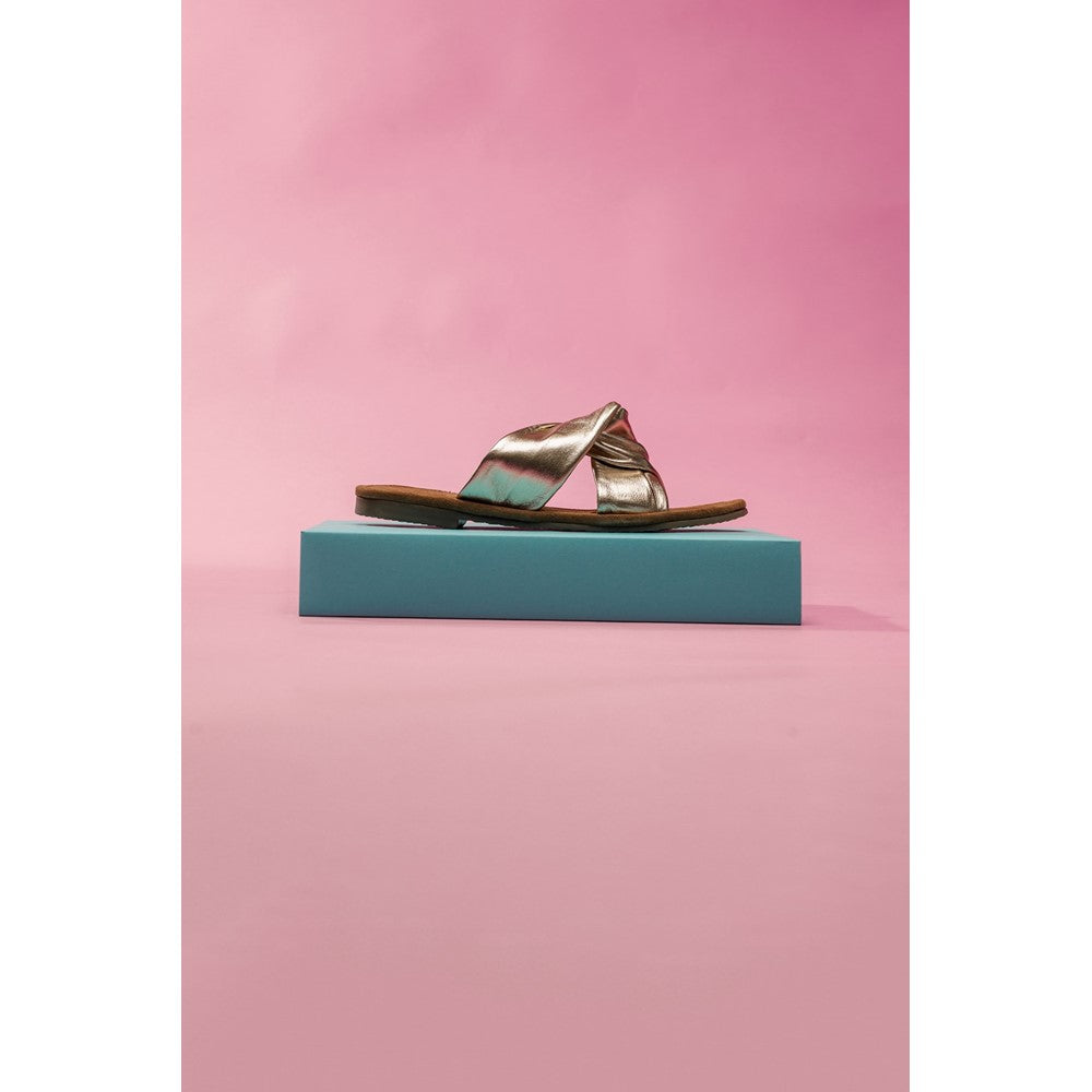 Sandal Ladies Summer Gold Hush Puppies Amy Mule Sandal