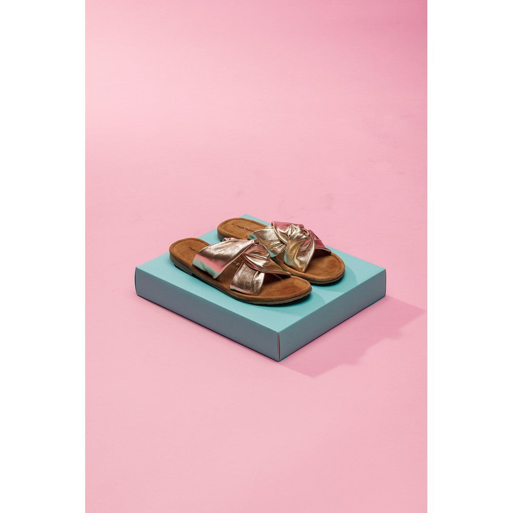 Sandal Ladies Summer Gold Hush Puppies Amy Mule Sandal