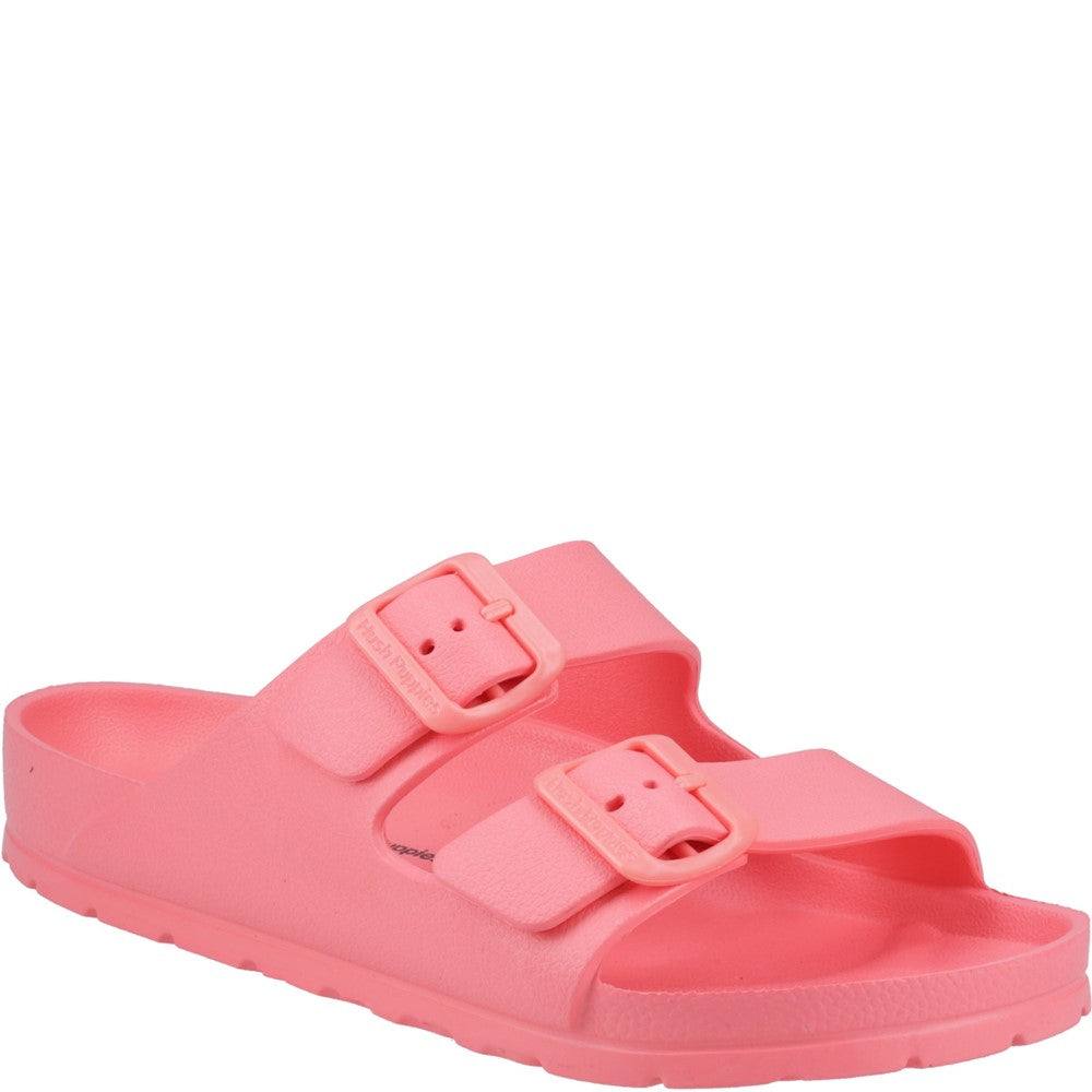 Sandal Ladies Summer Coral Hush Puppies Lorna Mule Sandal