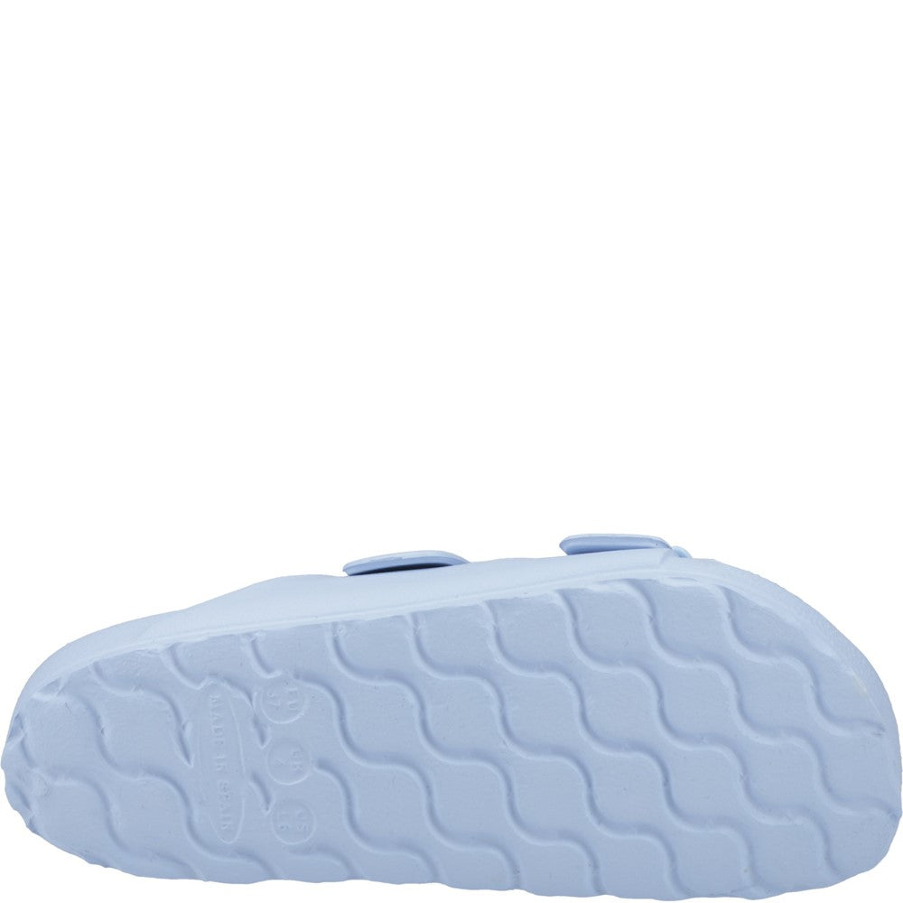 Sandal Ladies Summer Blue Hush Puppies Lorna Mule Sandal