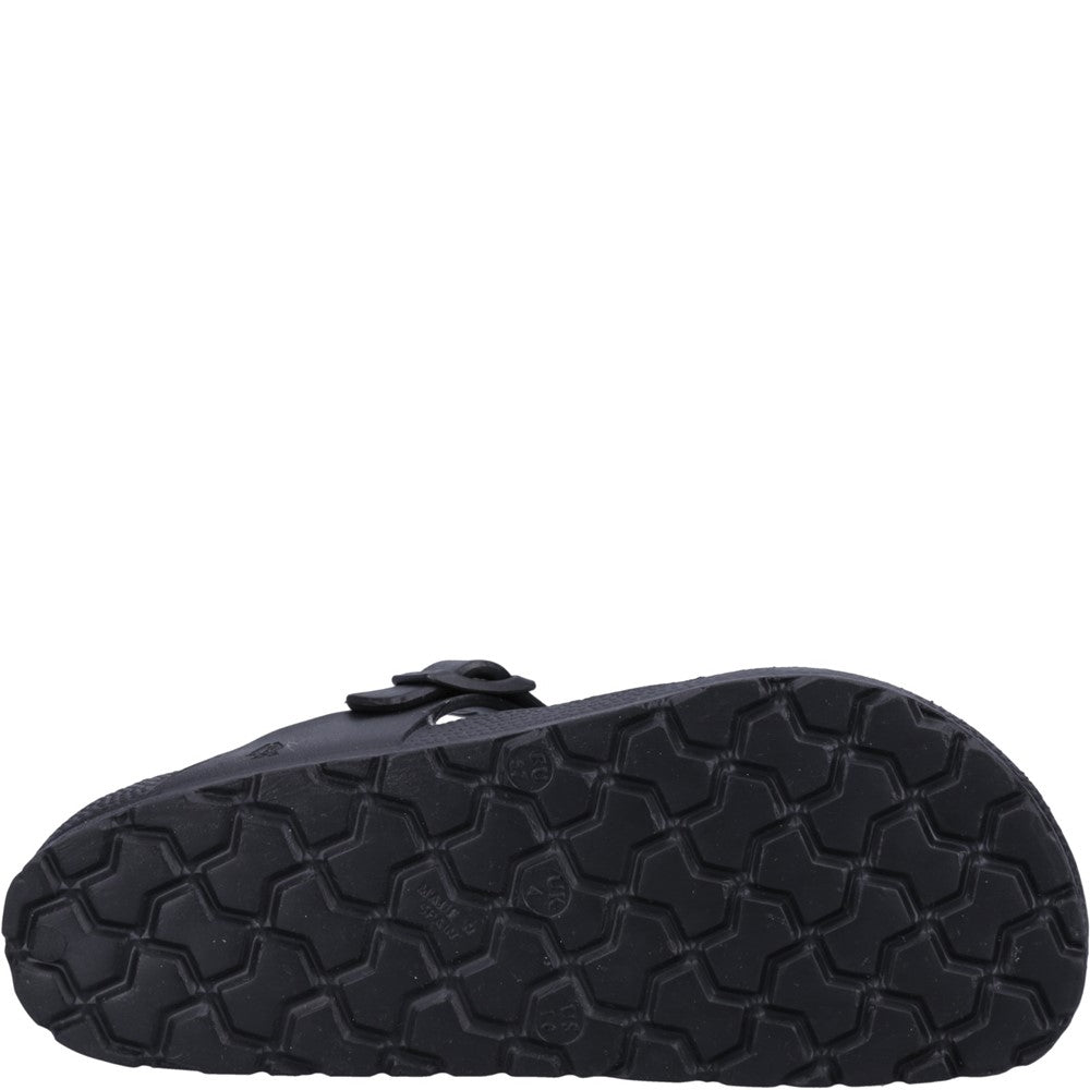 Sandal Ladies Summer Black Hush Puppies Lizzie Toepost Sandal