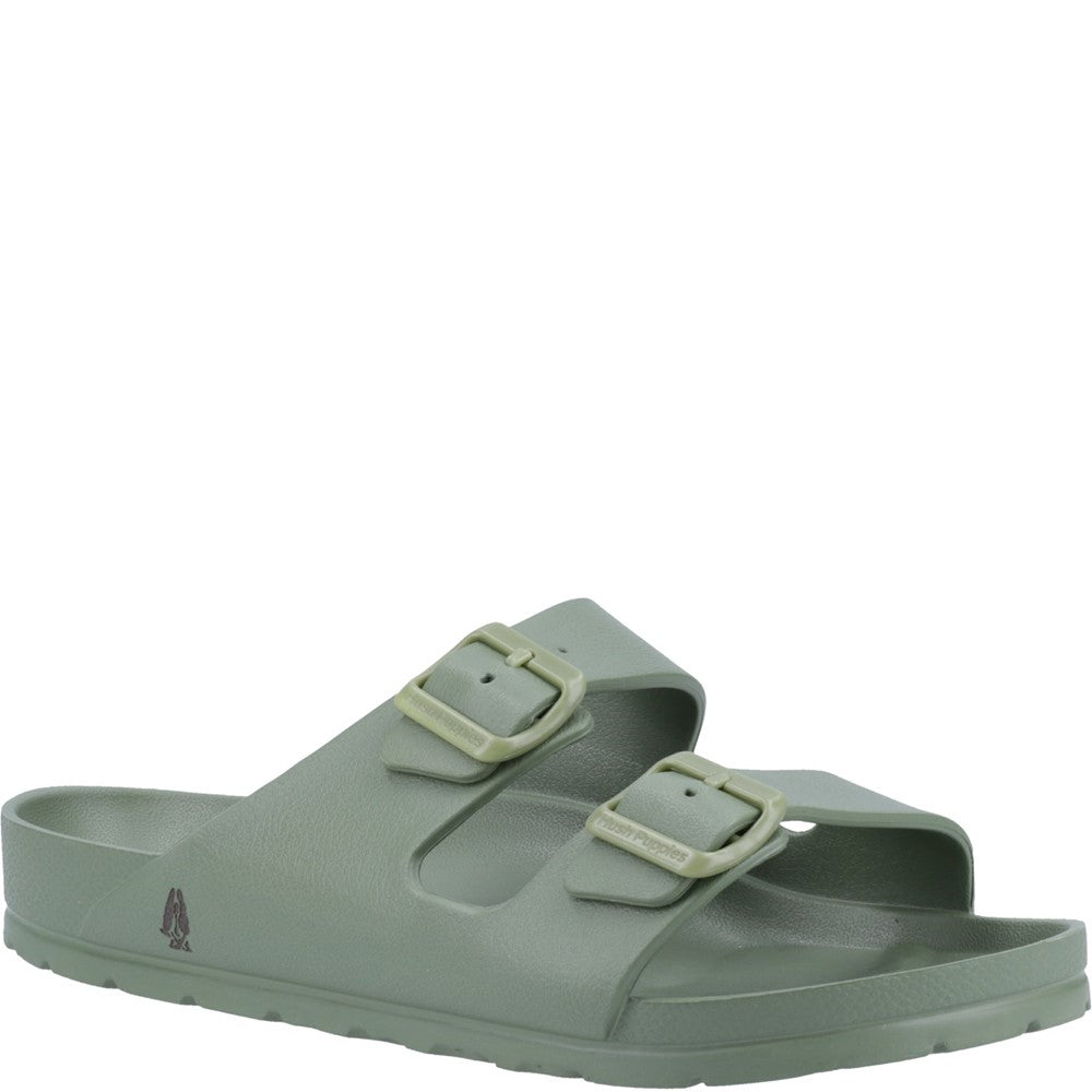 Sandal Mens Summer Khaki Hush Puppies Lenny Mule Sandal
