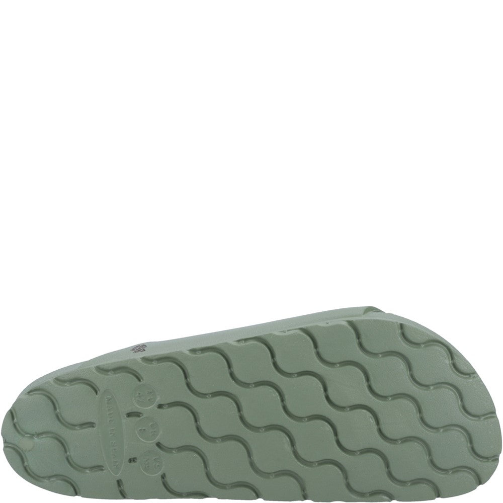 Sandal Mens Summer Khaki Hush Puppies Lenny Mule Sandal