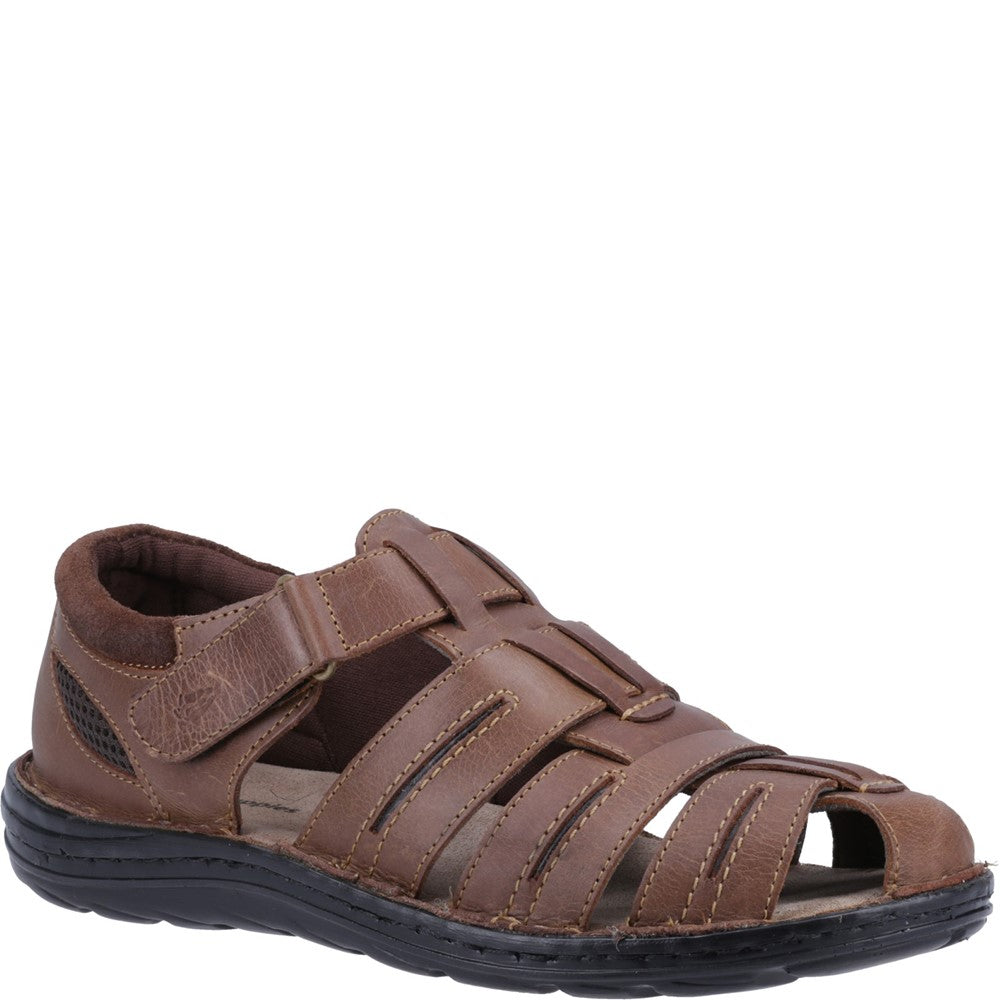 Sandal Mens Summer Tan Hush Puppies Albert Fisherman Sandal