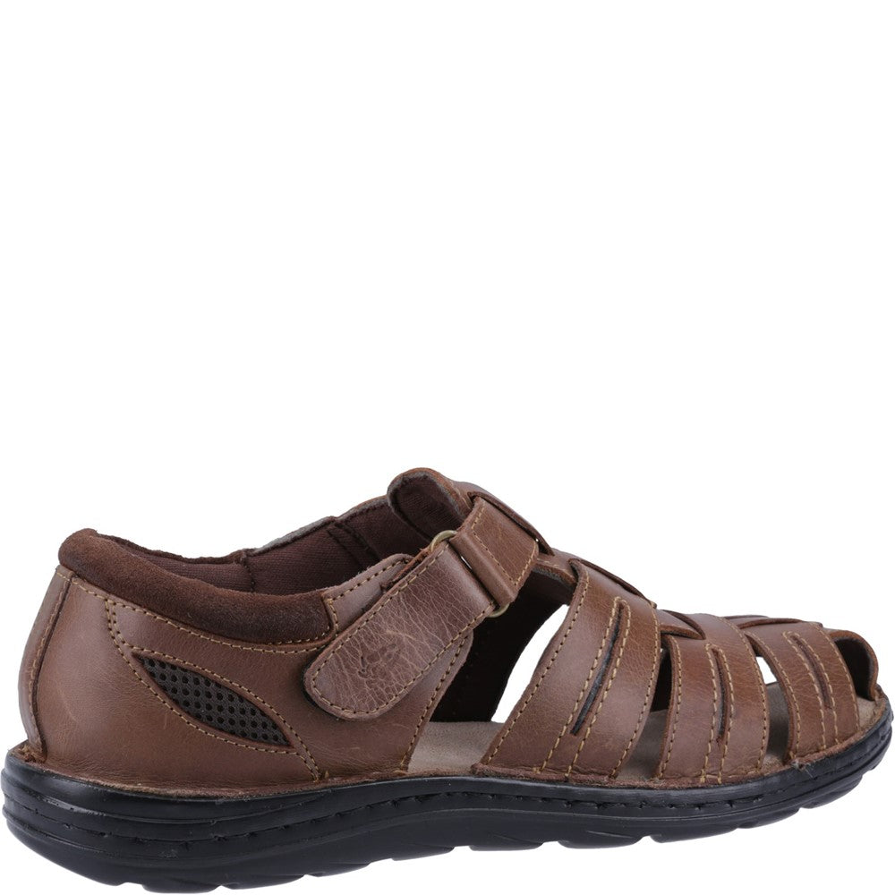 Sandal Mens Summer Tan Hush Puppies Albert Fisherman Sandal