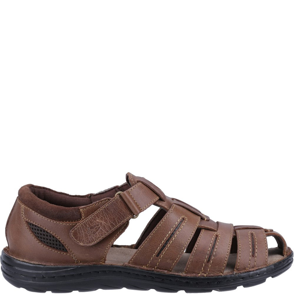Sandal Mens Summer Tan Hush Puppies Albert Fisherman Sandal