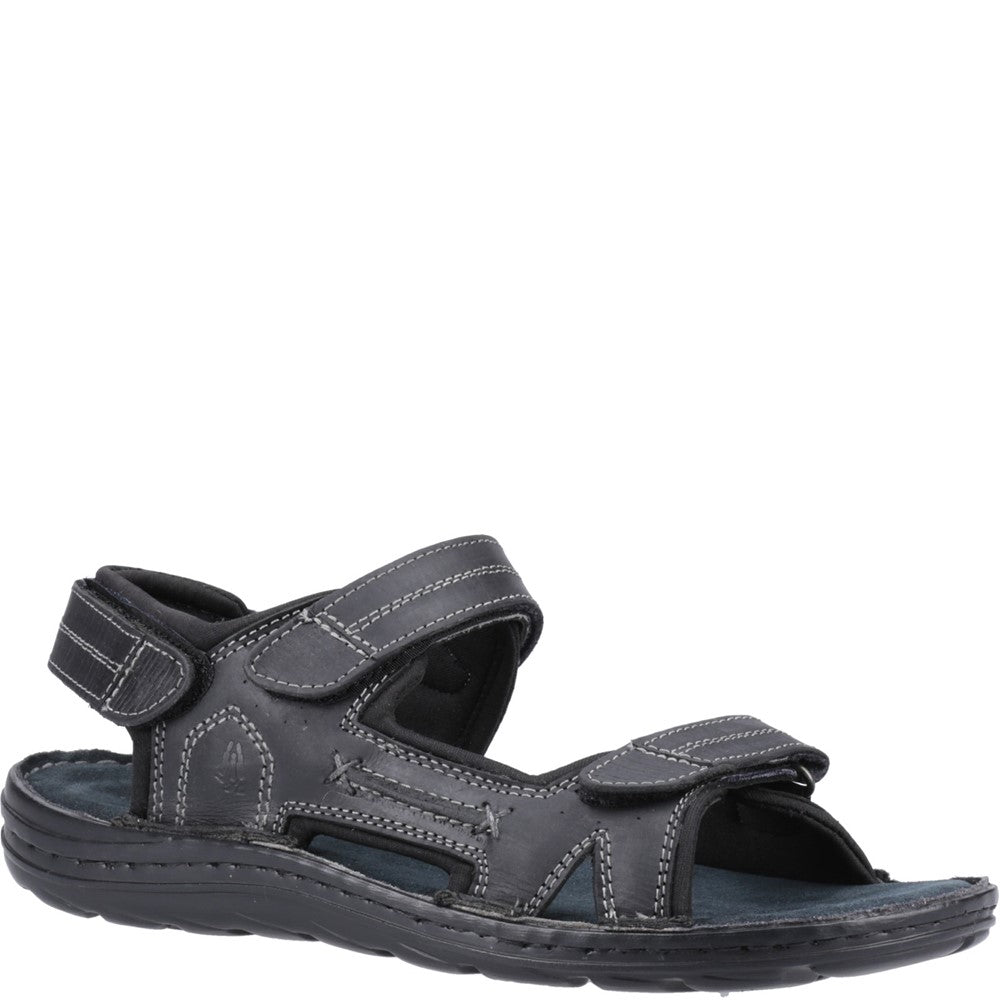 Sandal Mens Summer Black Hush Puppies Alistair Sandal