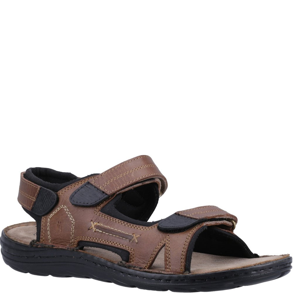 HUSH PUPPIES Sandalia Hombre Cuero Café Hush Puppies HUSH PUPPIES Sandalia Hombre Cuero Café Hush Puppies
