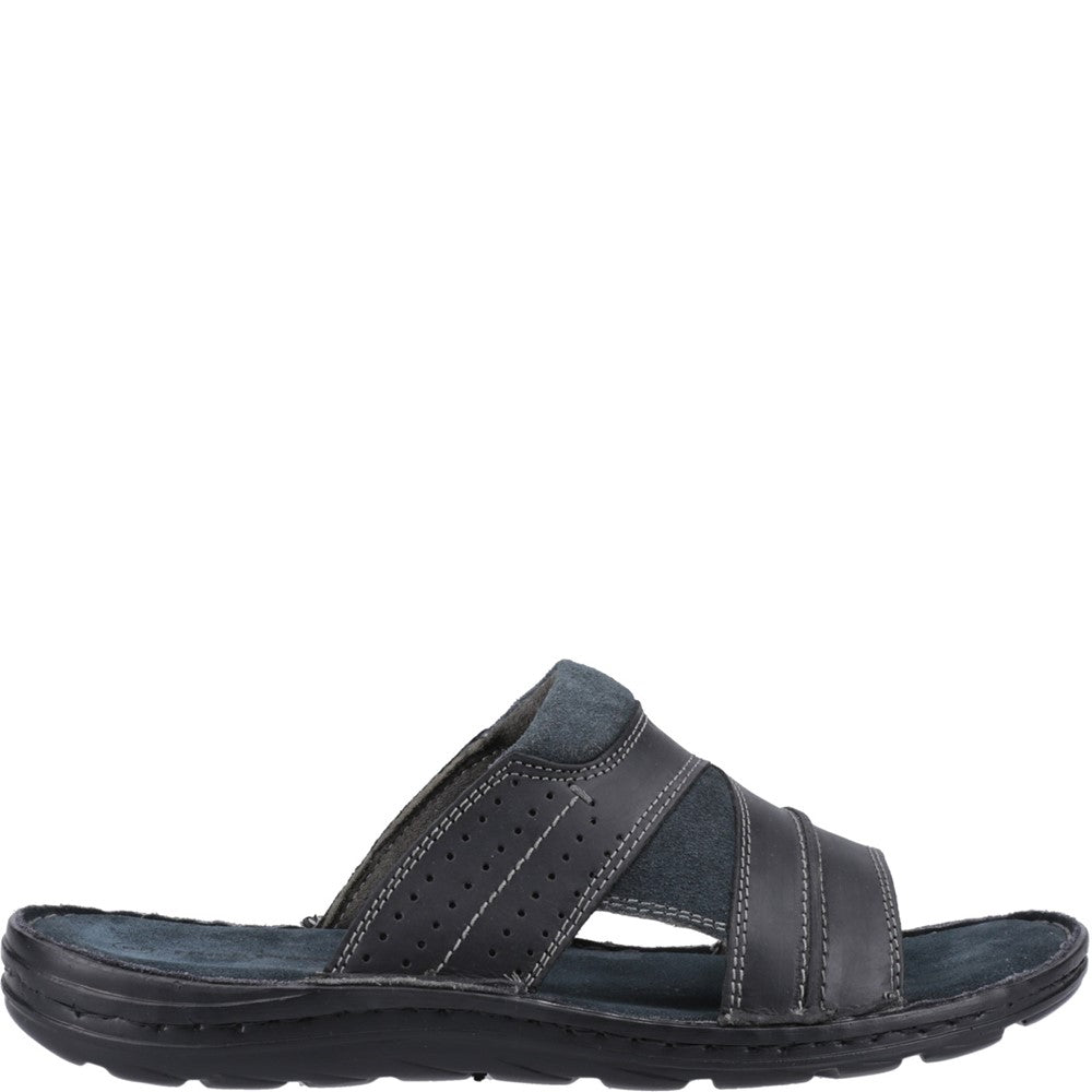 Sandal Mens Summer Black Hush Puppies Archer Mule Sandal