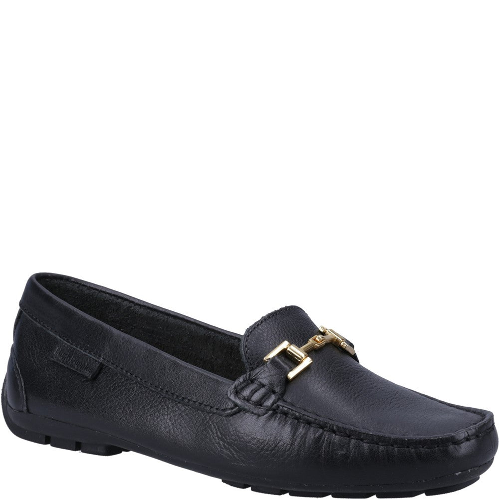 Slip On Ladies Shoes Black Hush Puppies Eleanor Loafer