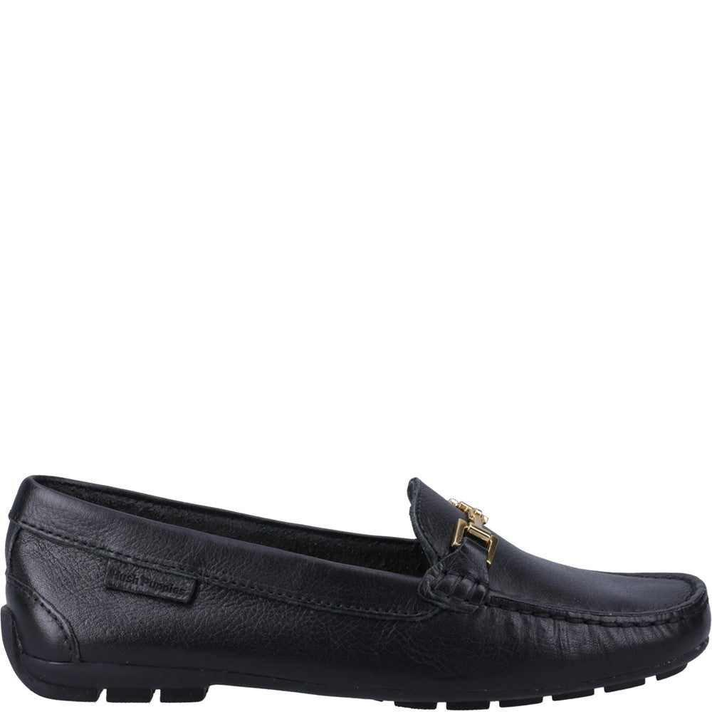 Slip On Ladies Shoes Black Hush Puppies Eleanor Loafer