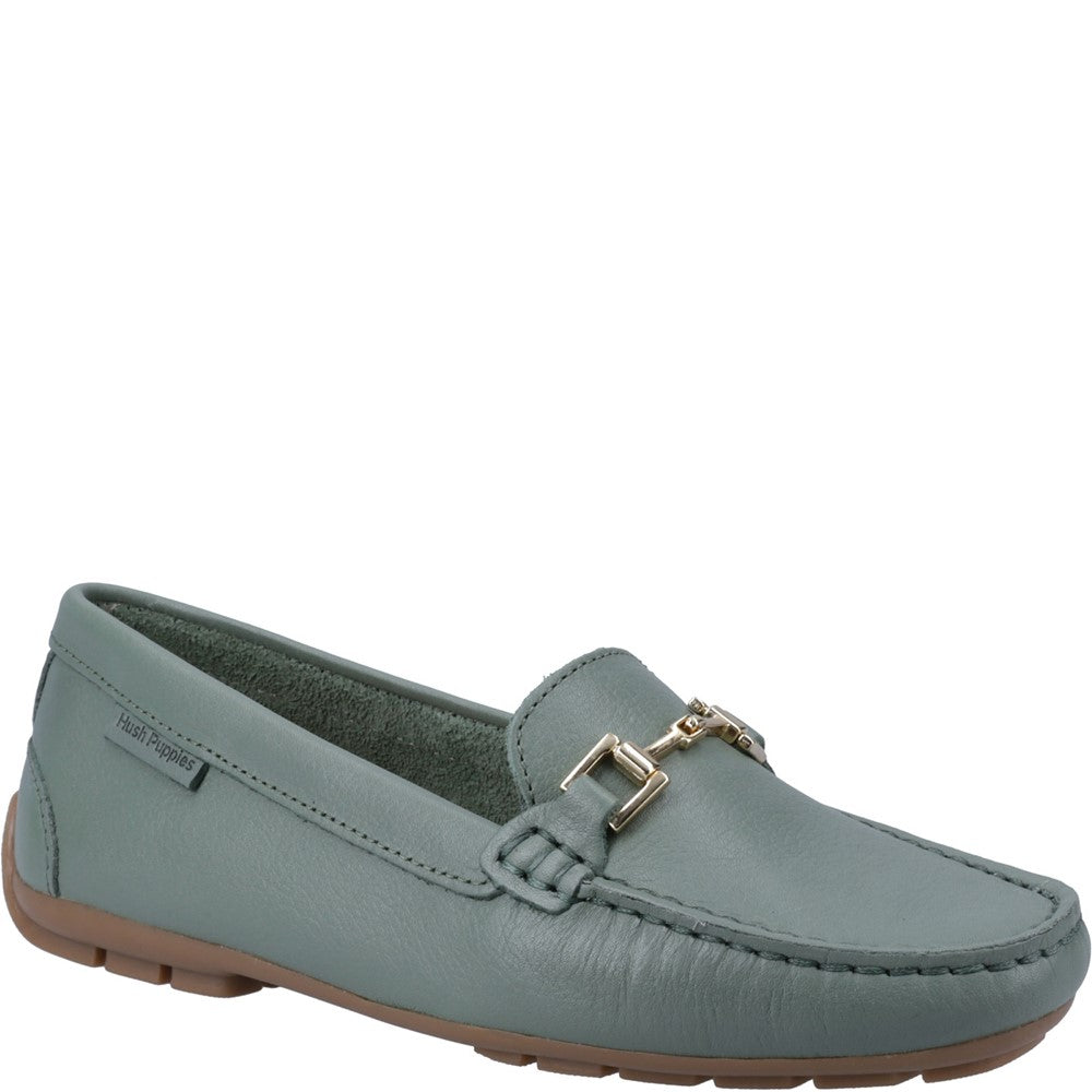 Slip On Ladies Shoes Sage Hush Puppies Eleanor Loafer