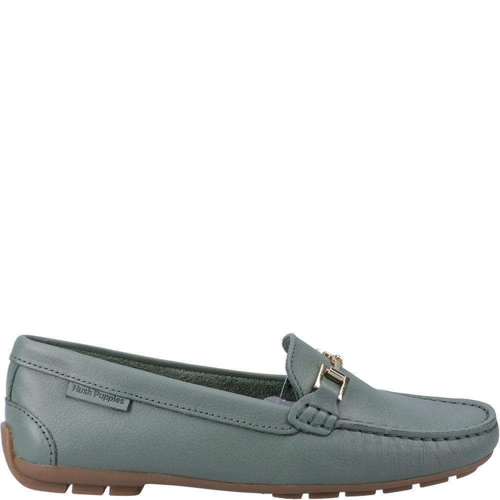 Slip On Ladies Shoes Sage Hush Puppies Eleanor Loafer
