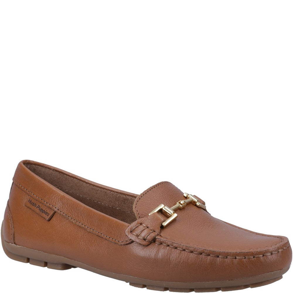Slip On Ladies Shoes Tan Hush Puppies Eleanor Loafer