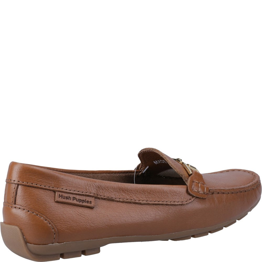 Slip On Ladies Shoes Tan Hush Puppies Eleanor Loafer