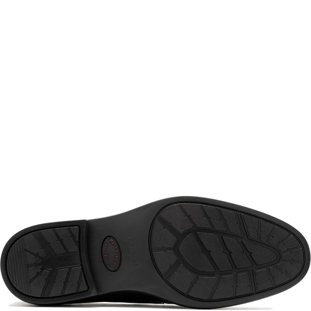 Mens Formal Slip On Shoes Black Hush Puppies Banker Slip On Shoe