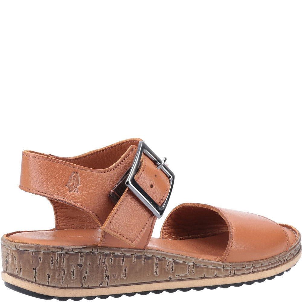 Sandal Ladies Summer Tan Hush Puppies Ellie Wide Sandal