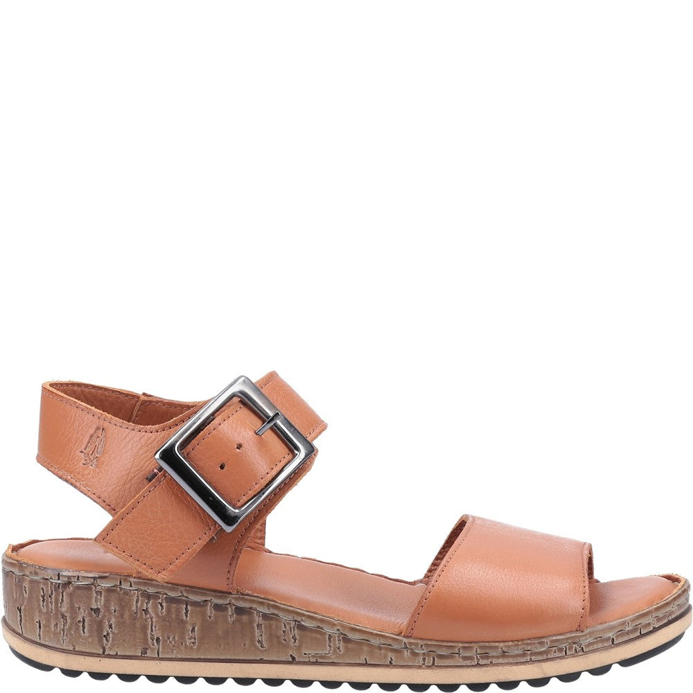 Sandal Ladies Summer Tan Hush Puppies Ellie Wide Sandal