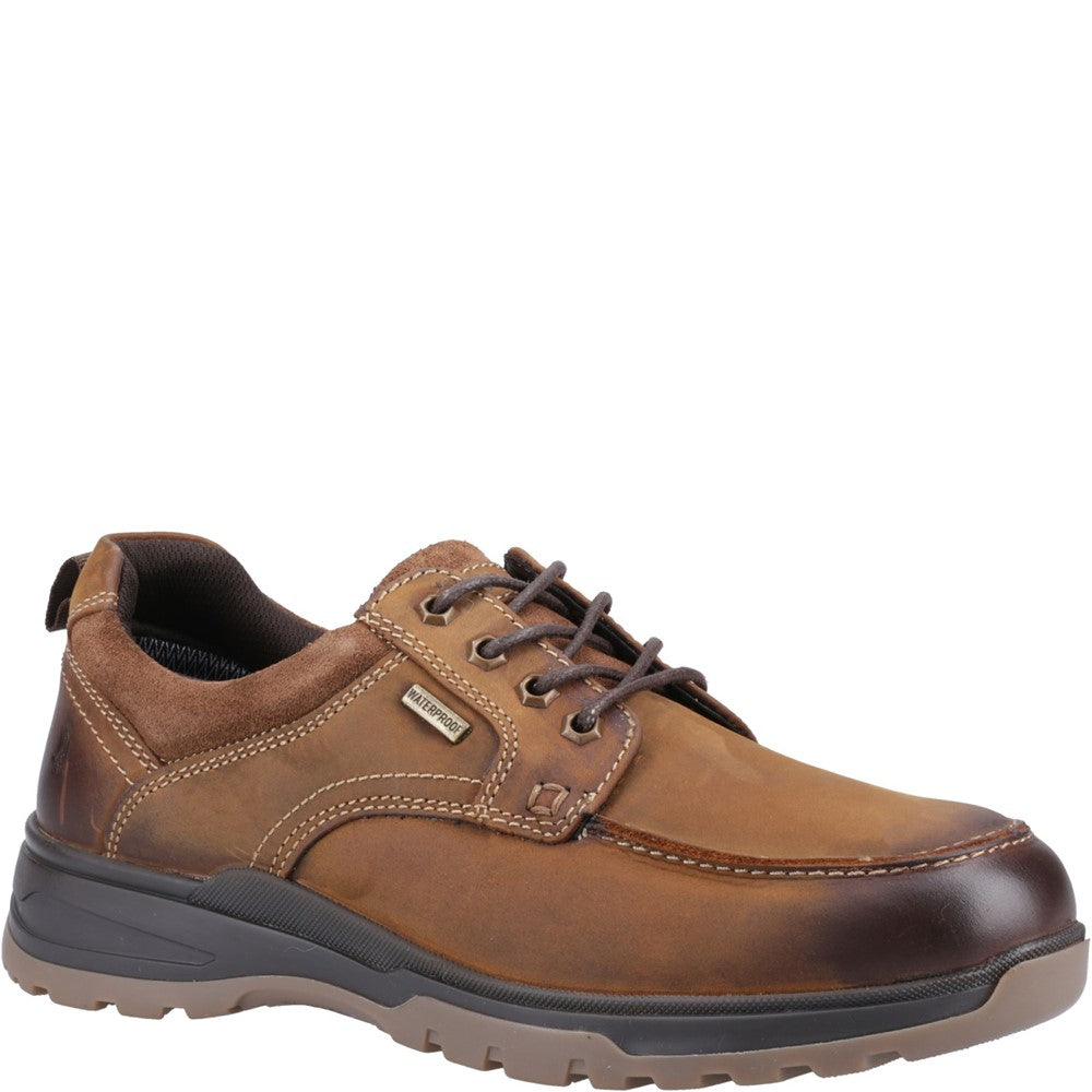 Lace Mens Summer Tan Hush Puppies Percy Lace Up Shoe