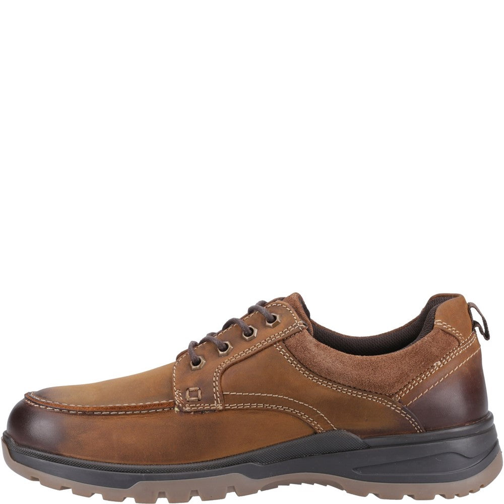 Lace Mens Summer Tan Hush Puppies Percy Lace Up Shoe